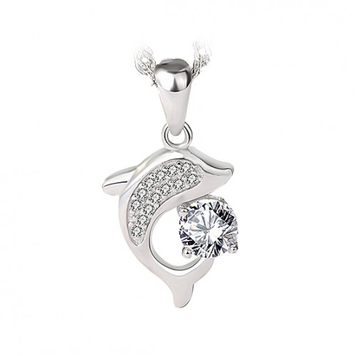 Strieborný prívesok - delfín