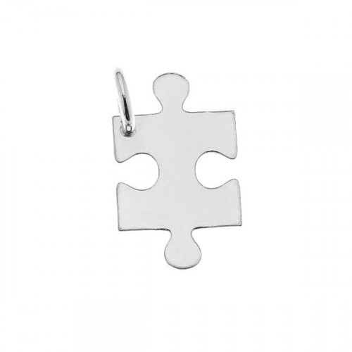 Strieborný prívesok puzzle