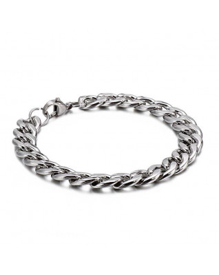 Oceľový náramok očkový š. 9 mm, dĺžka 22 cm