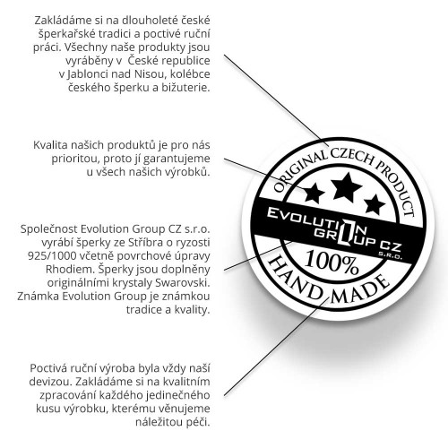 Perlový náhrdelník biely s kryštálmi Preciosa