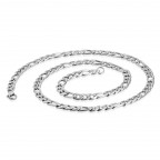 Oceľová reťaz figaro, hr. 7 mm