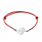 Strieborný náramok detskej stopy