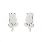 Oceľové náušnice TULIPÁNY