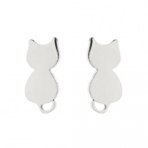Oceľové náušnice MAČIČKY