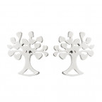 Oceľové náušnice STROM ŽIVOTA