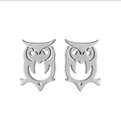 Oceľové náušnice SOVIČKY