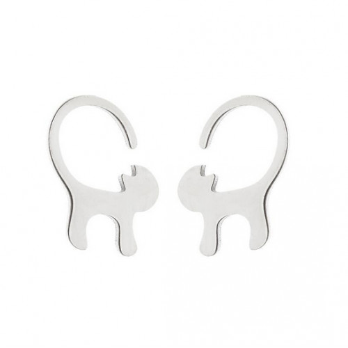 Oceľové náušnice MAČIČKY