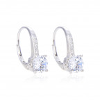 Strieborné náušnice na klapku