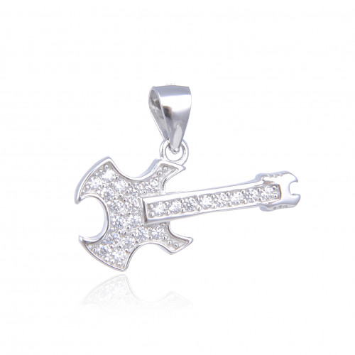 Strieborný prívesok gitara