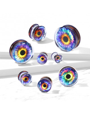 Akrylátový plug do ucha - oko