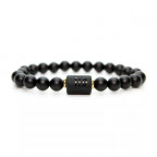 Korálkový náramok lávový kameň - znamenie kozorožec