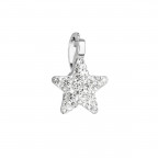 Strieborný prívesok s Preciosa kryštálmi, Crystal