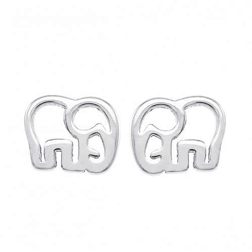 Oceľové náušnice slony