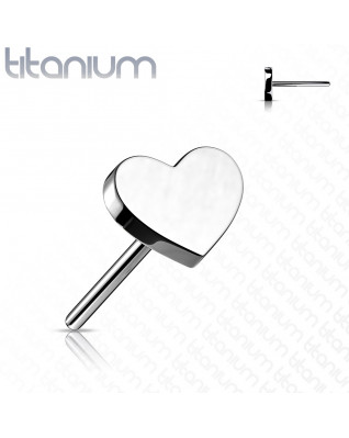 Srdiečko na PUSH IN piercingu TITAN