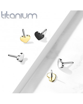 Srdiečko na PUSH IN piercingu TITAN