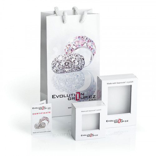 Strieborné náušnice so Swarovski perlou