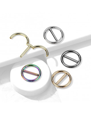 Piercing kruh do bradavky, 1,6 x 12 mm