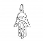 Oceľový prívesok hamsa