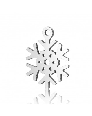 Oceľový prívesok - snehová vločka