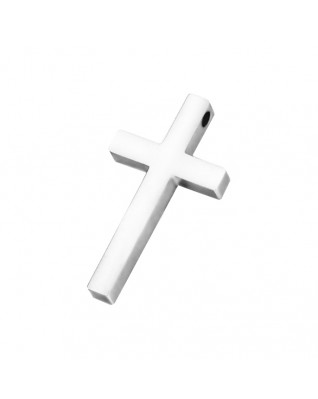 Oceľový prívesok krížik 17 x 31 mm