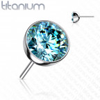 Kamienok k PUSH IN piercing do nosa TITAN