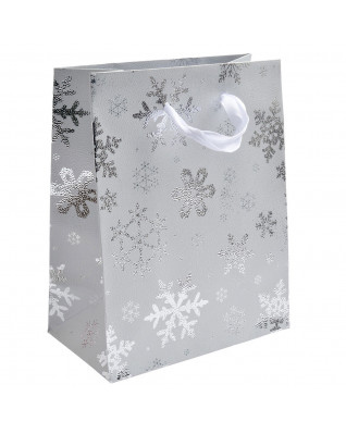 Vianočná darčeková taška - biela