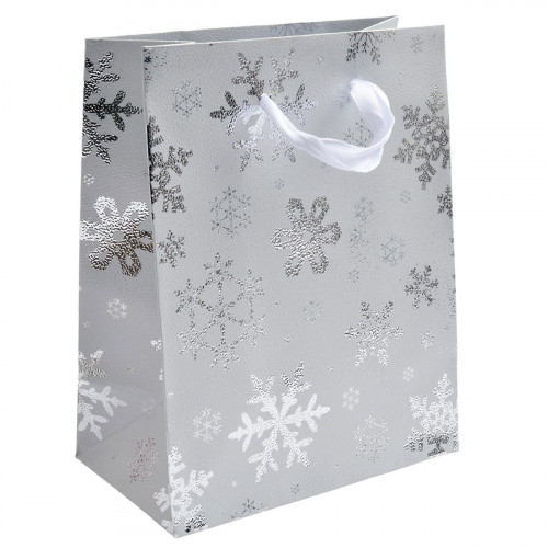 Vianočná darčeková taška - biela