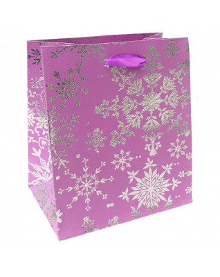 Vianočná darčeková taška - svetlo fialová