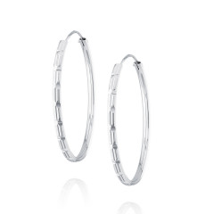 Strieborné náušnice kruhy 45 mm