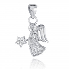 Strieborný prívesok anjelik