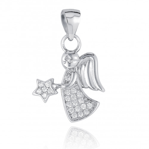 Strieborný prívesok anjelik