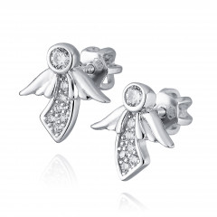 Strieborné dámske náušnice