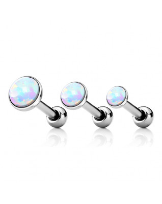 Cartilage piercing do ucha, biely opál