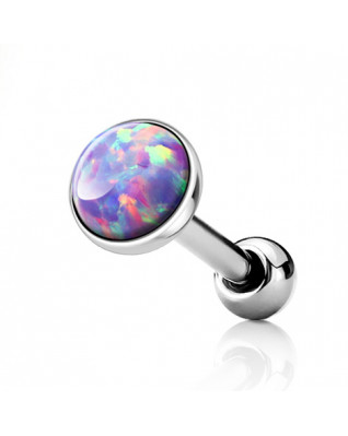 Cartilage piercing do ucha, opál fialový