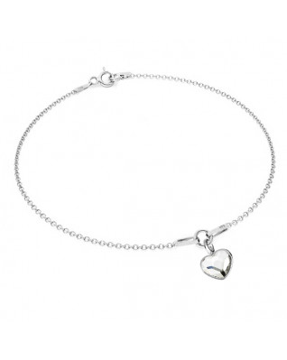 Strieborný náramok so srdiečkom Crystals from Swarovski® Crystal