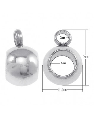 Navliekacia oceľová korálka pre prívesok