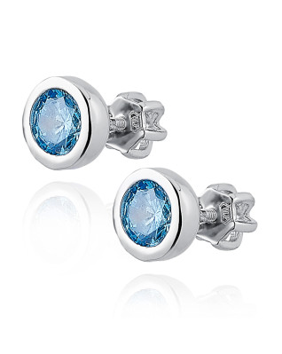 Strieborné skrutkovacie náušnice