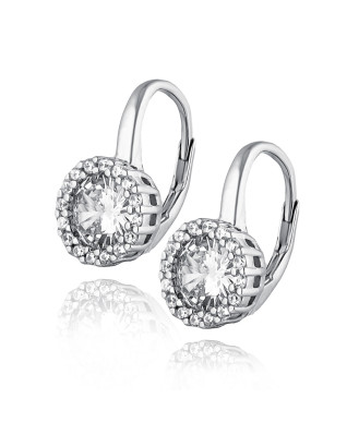 Strieborné náušnice so zirkónmi
