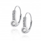 Strieborné náušnice so zirkónmi