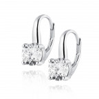 Strieborné náušnice so zirkónmi
