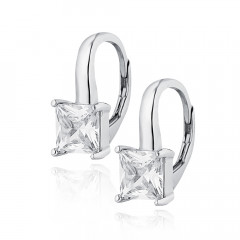 Strieborné náušnice so zirkónmi