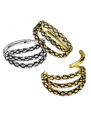 Piercing kruh segment trojitý