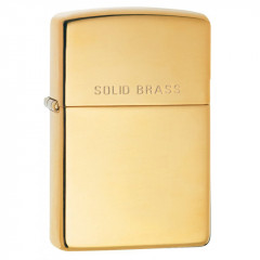 ZIPPO zapaľovač Polished Solid Brass
