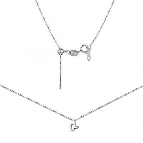 Oceľový náhrdelník s písmenom