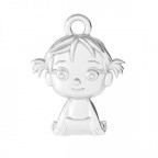 Strieborný prívesok dievčatko
