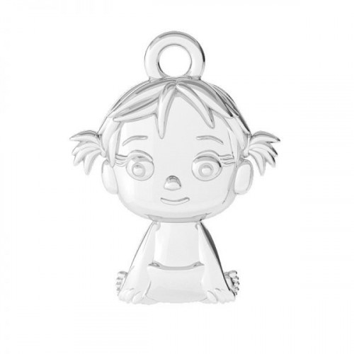 Strieborný prívesok dievčatko