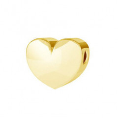 Pozlátený strieborný prívesok korálek SRDCE