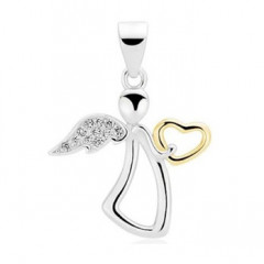 Strieborný prívesok anjelik