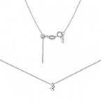 Oceľový náhrdelník s písmenom