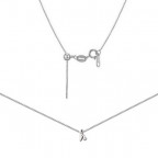 Oceľový náhrdelník s písmenom